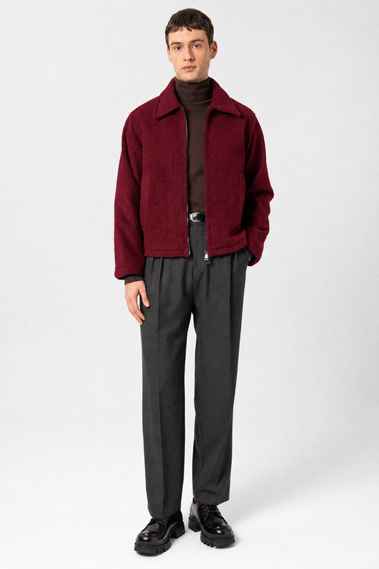 Relaxed-Fit, Soft-Textured Men's Jacket