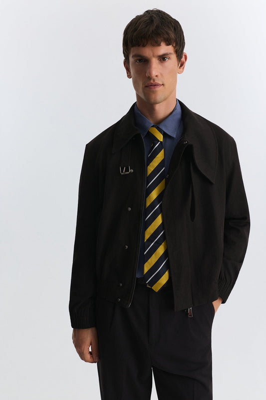 Asymmetrical Collar Jacket