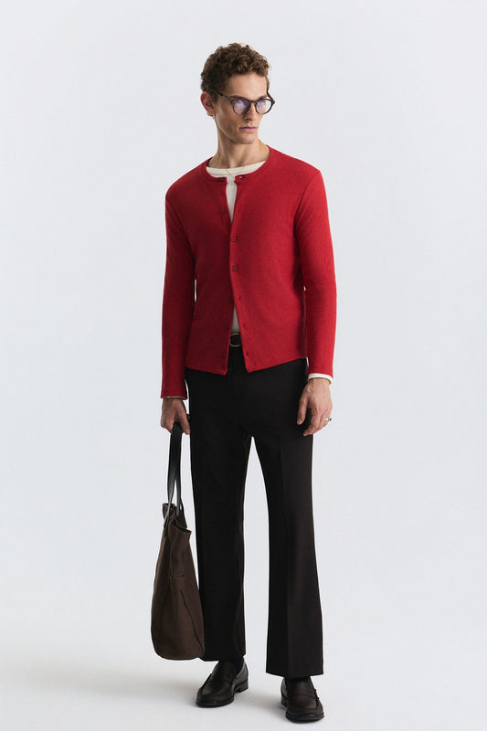 T-Shirt with Button Closure and Drawstring
