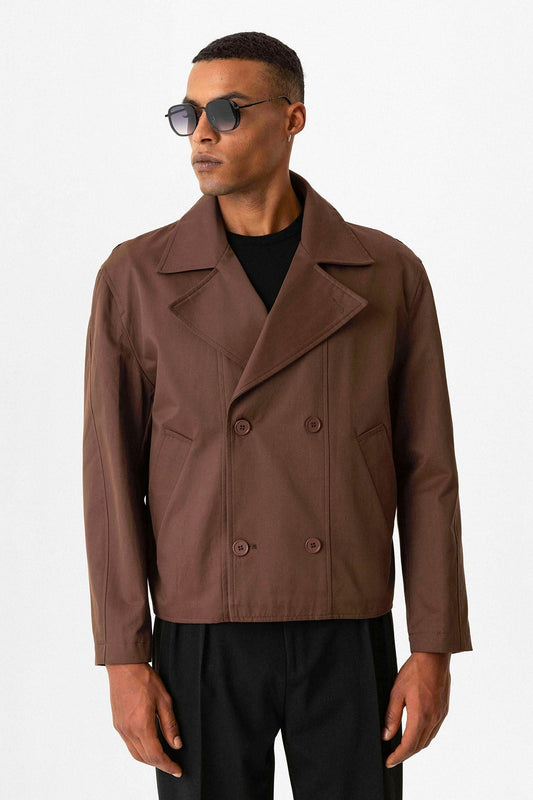 Antioch Crop Fit Men's Trench Coat