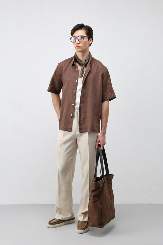 Antioch 100% Linen Relaxed-Fit Men's Shirt