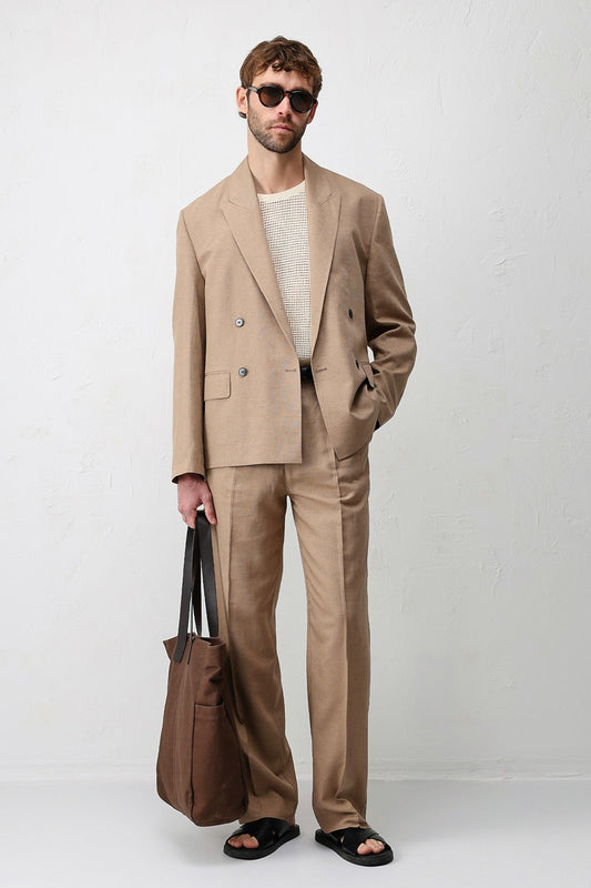 Antioch Linen-Blend Men's Baggy Pants