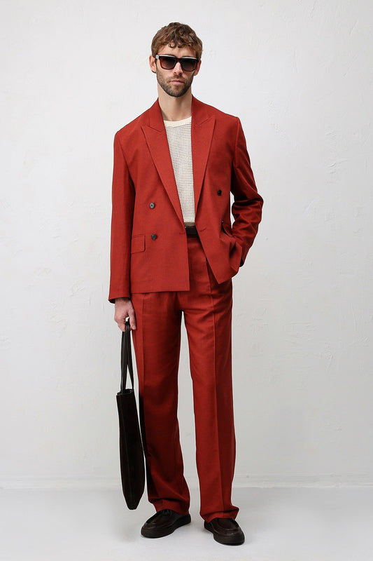 Relax Fit Men's Blazer Jacket in a Linen Blend