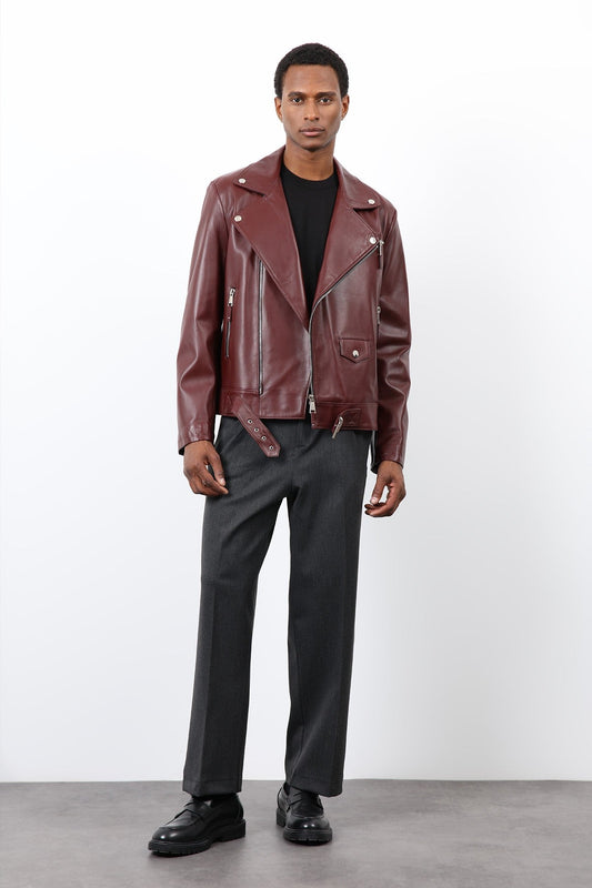 Antioch 100% Leather Biker Jacket