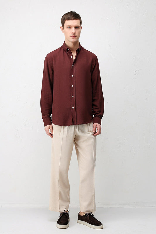 Antioch Linen-Blend Relaxed-Fit Men's Shirt