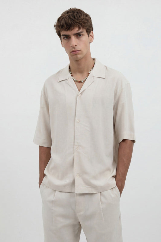 Men's Linen-Blend Shirt