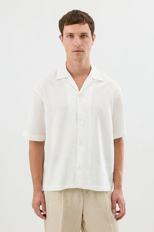 Men's Linen-Blend Shirt