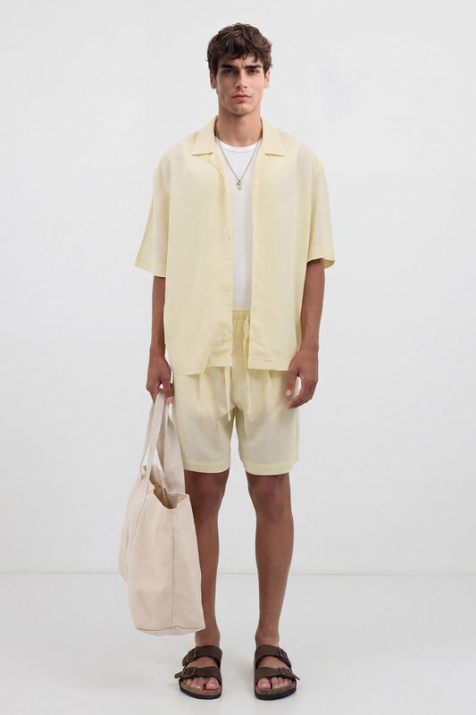 Antioch Linen-Blend Bermuda Shorts for Men