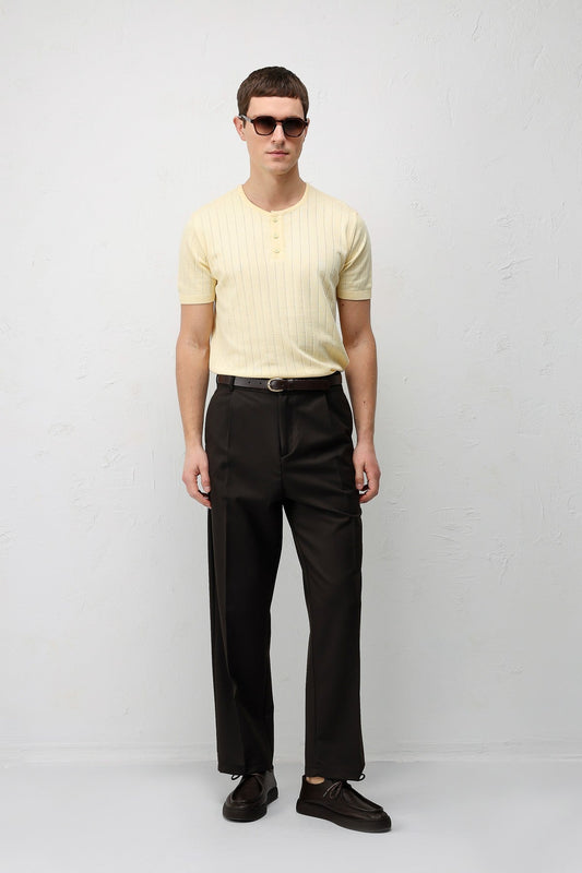 Textured Men's Knit T-Shirt