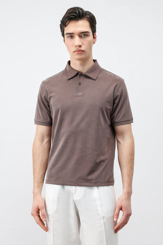 Antioch Lyocell-Blend Polo Neck Men's T-Shirt