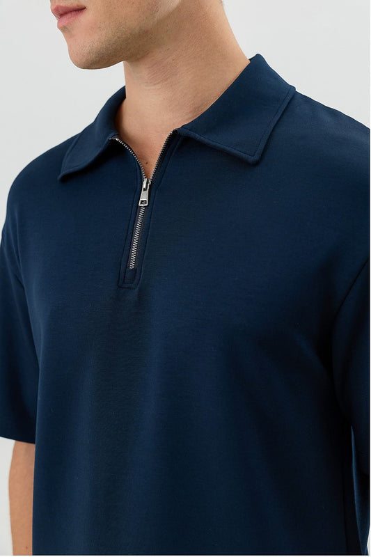 Basic Polo-Neck T-Shirt