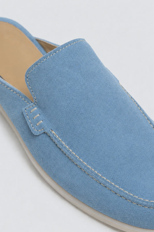 Thick-Soled 100% Suede Sabot