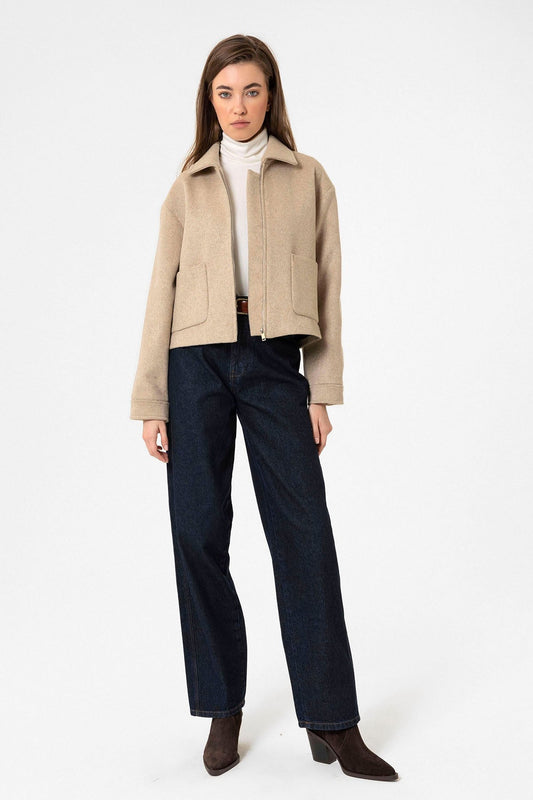 Antioch Women's Short Jacket with Wool Blend