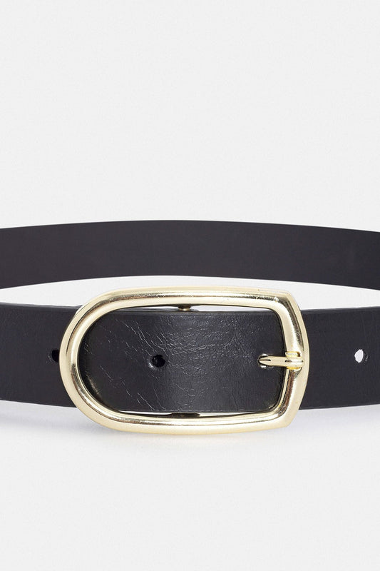 Antioch Black Faux Leather Women's Belt