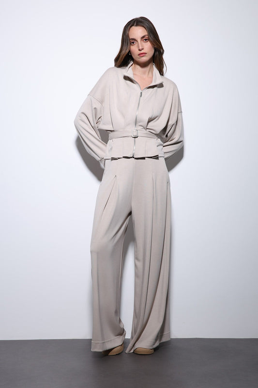 Antioch Belted Wide-Leg Pants Suit