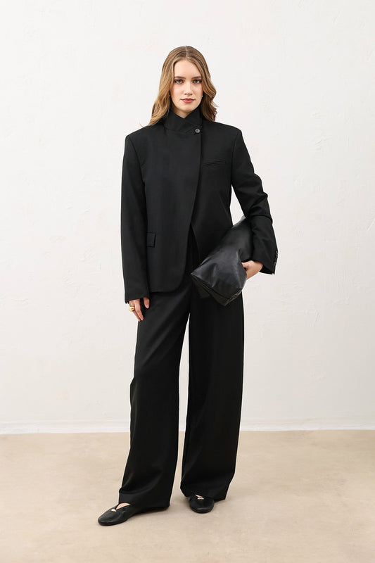 Antioch Stand-Up Collar Women's Blazer Jacket