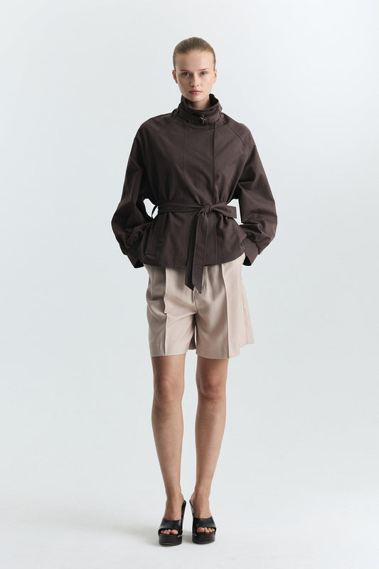Stand-Up Collar Trench Coat