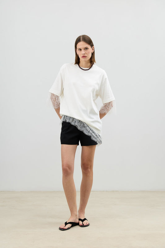 Antioch Women's T-Shirt with Lace Details