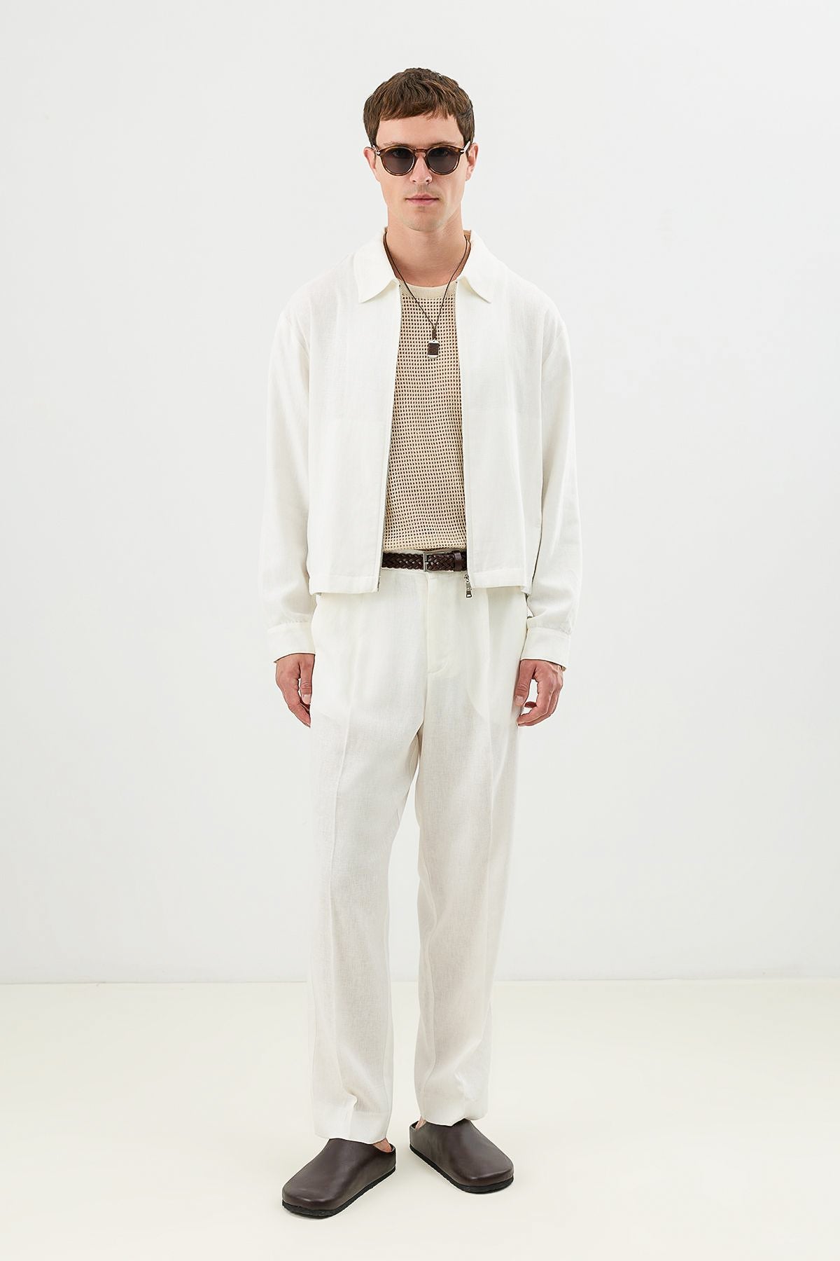 Linen-Blend Summer Jacket
