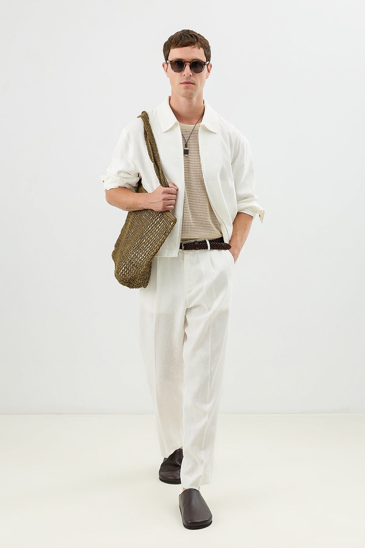 Linen-Blend Summer Jacket