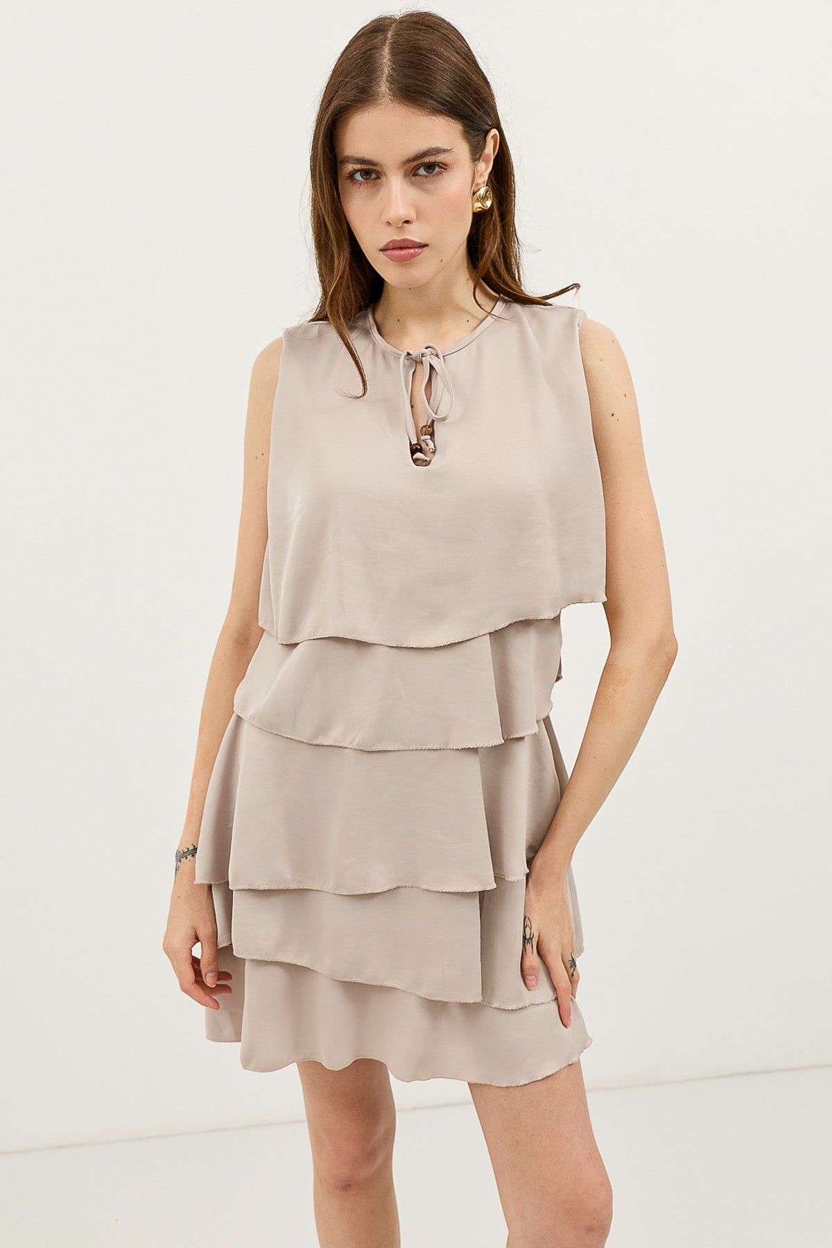 Women's Ruffled Mini Dress