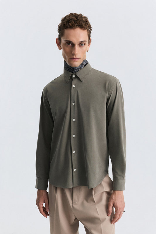 Relaxed-Fit Shirt with Lyocell Blend