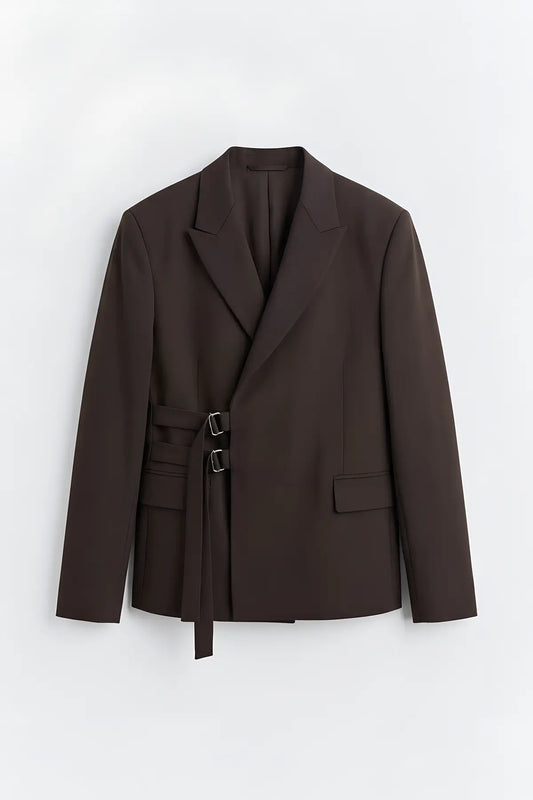 Toka Kapamalı Blazer Ceket - on gorunum
