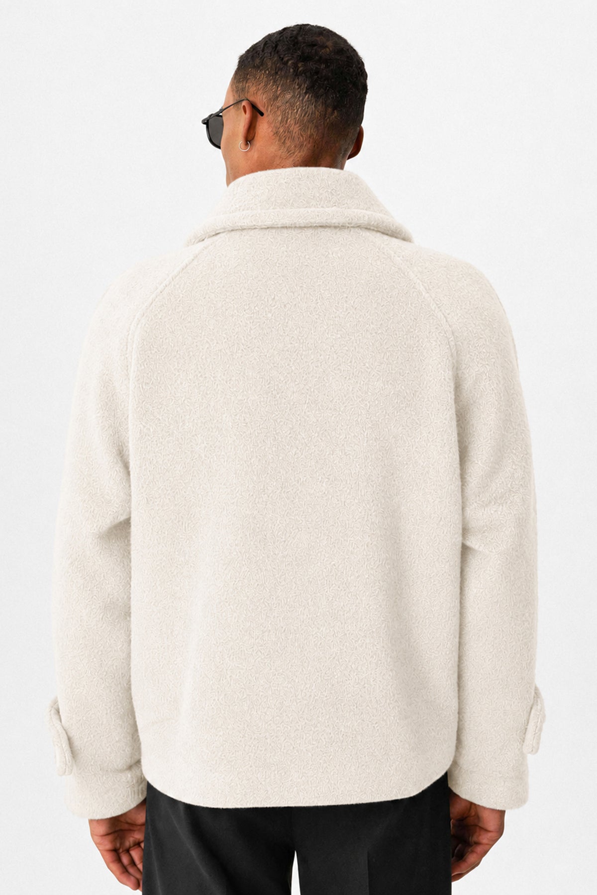Men's Double-Breasted Crop-Fit Jacket
