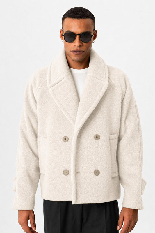 Men's Double-Breasted Crop-Fit Jacket