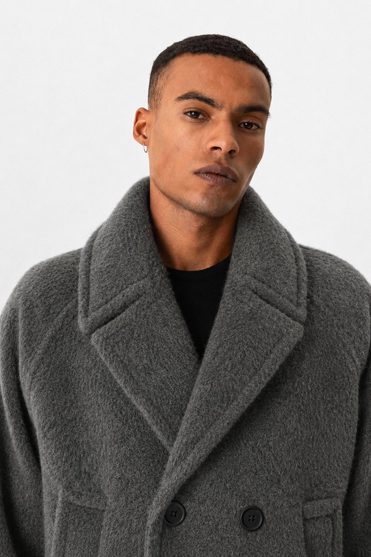 Men's Double-Breasted Crop-Fit Jacket