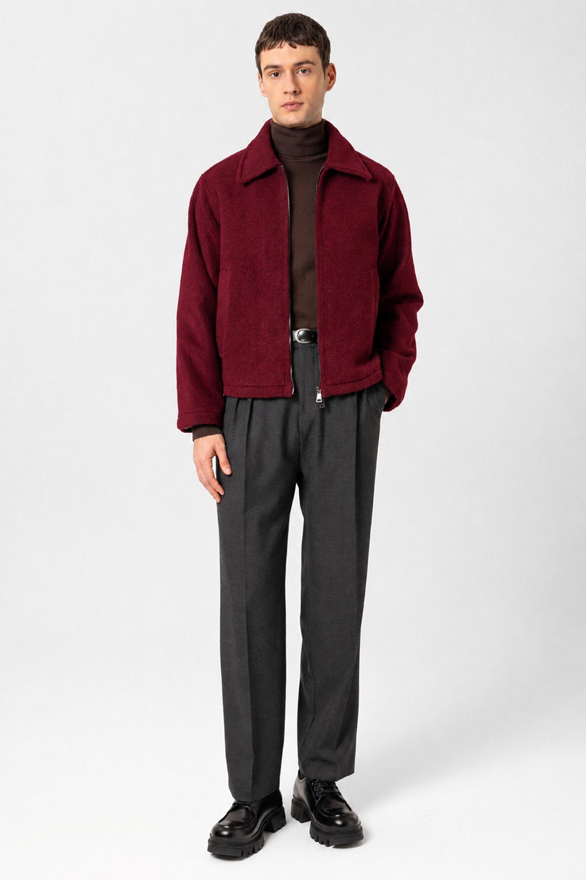 Relaxed-Fit, Soft-Textured Men's Jacket