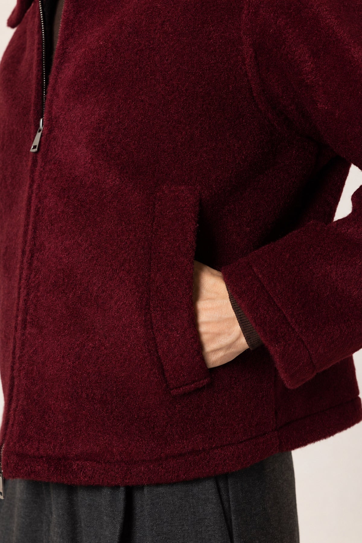 Relaxed-Fit, Soft-Textured Men's Jacket