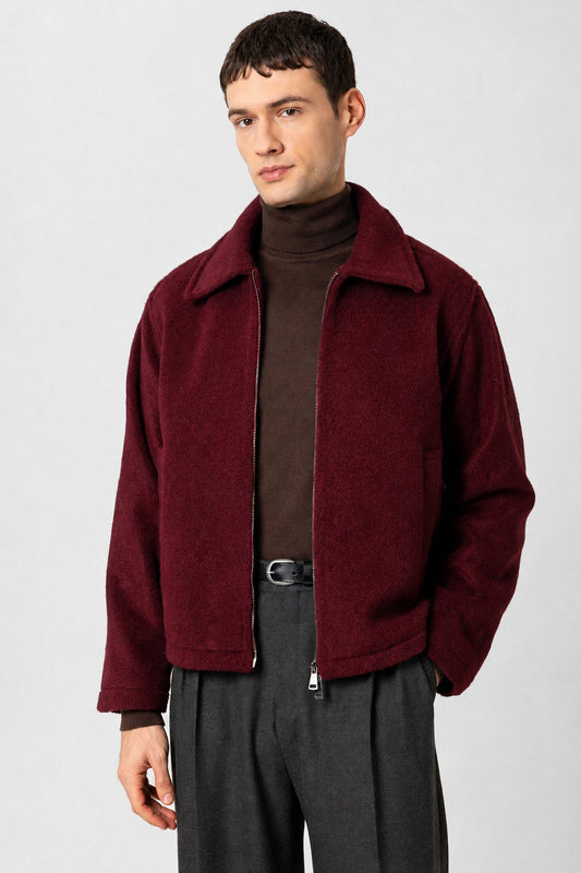 Relaxed-Fit, Soft-Textured Men's Jacket
