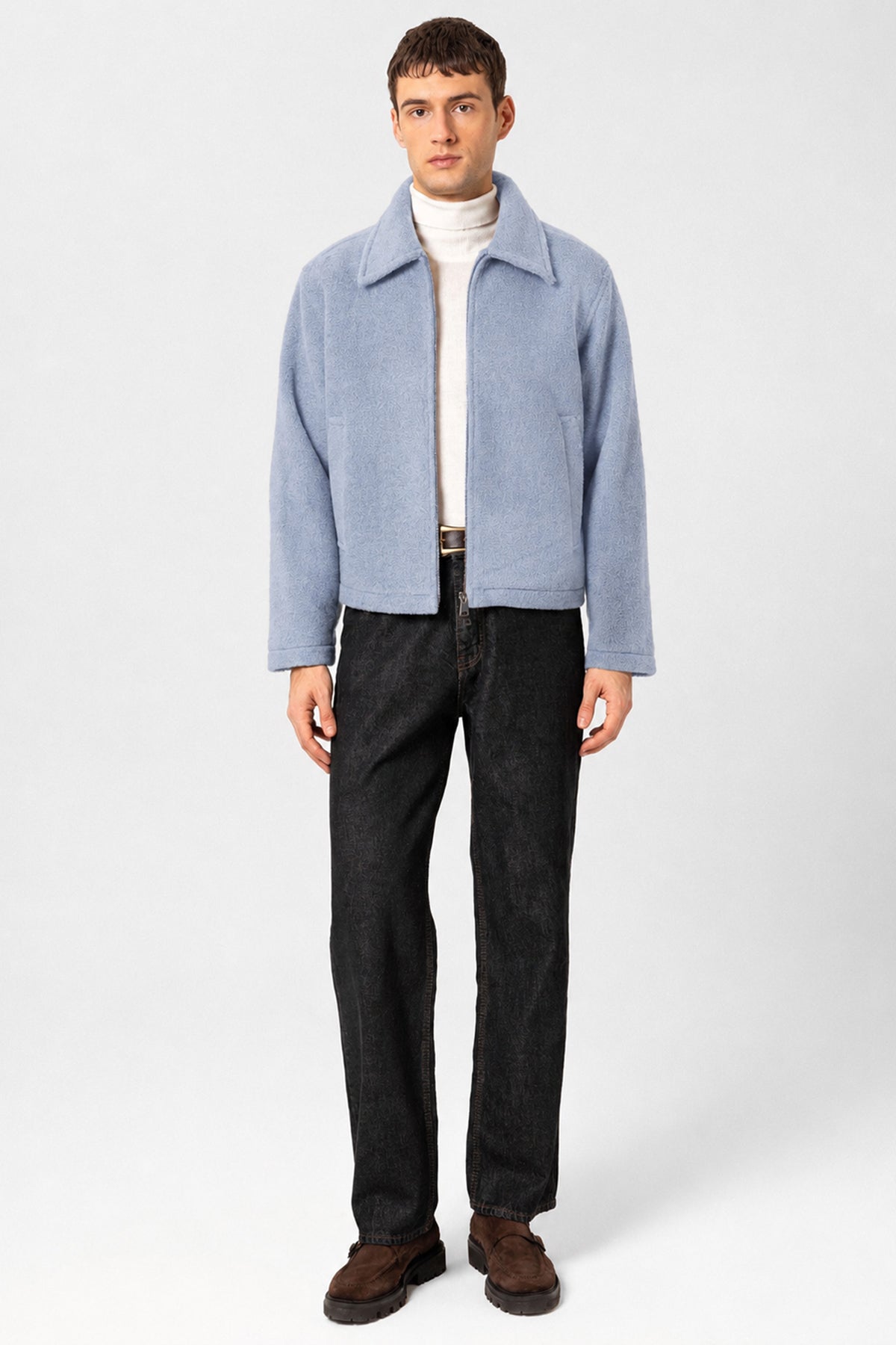 Relaxed-Fit, Soft-Textured Men's Jacket