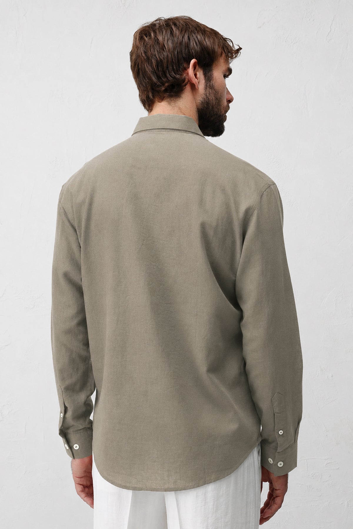 Men's Relaxed-Fit Shirt with Linen Blend