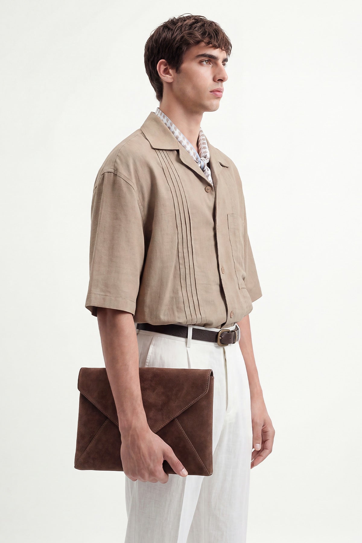 Striped Linen-Blend Shirt