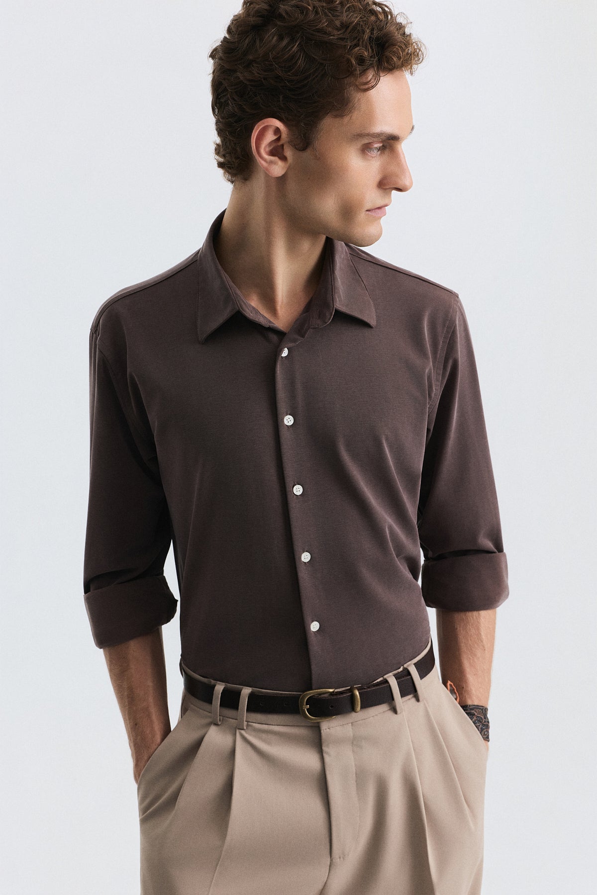 Relaxed-Fit Shirt with Lyocell Blend