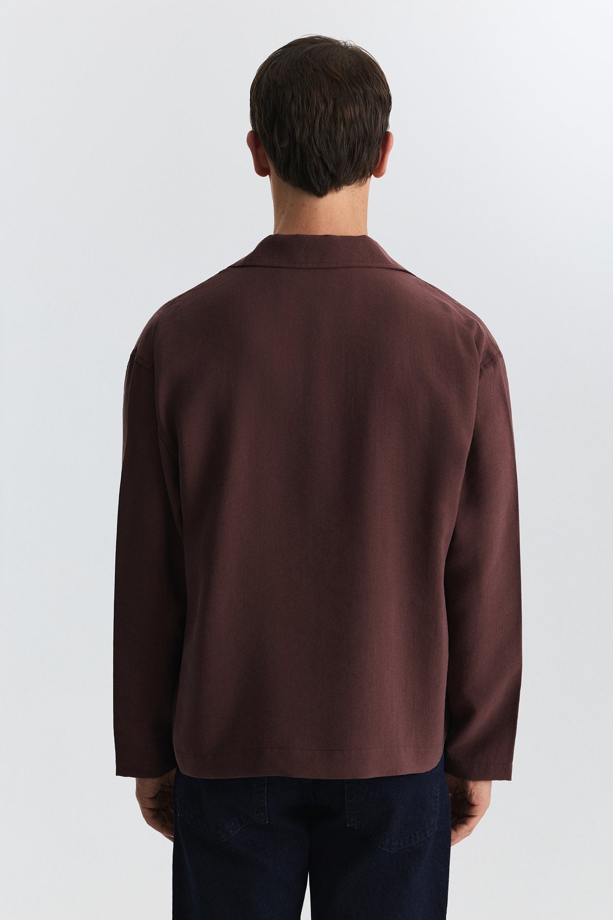Lyocell Shirt with Metal Hooks