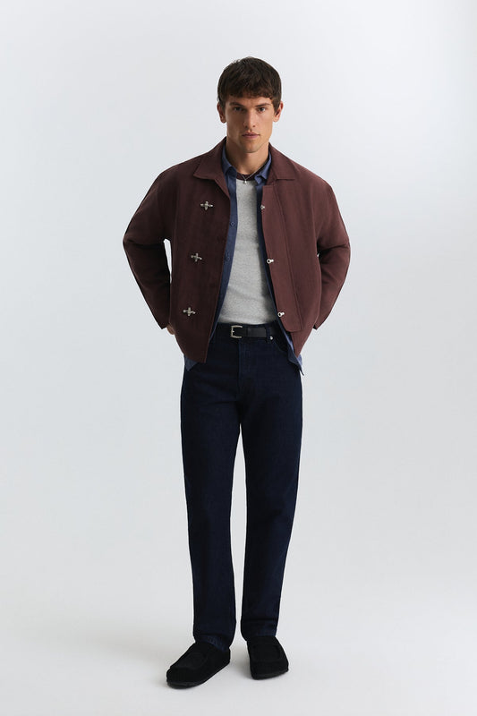 Lyocell Shirt with Metal Hooks