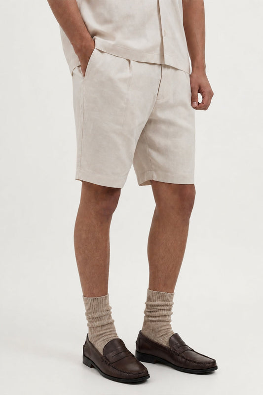 Antioch Linen-Blend Bermuda Shorts for Men