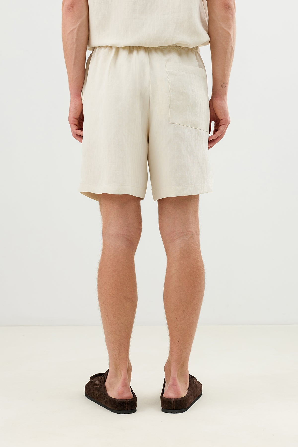 Men's Tie-Waist Shorts with Lyocell Blend
