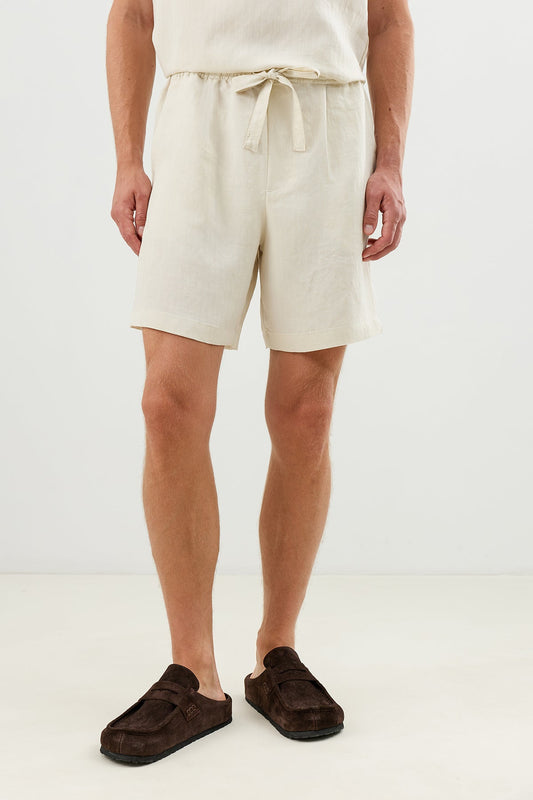 Men's Tie-Waist Shorts with Lyocell Blend
