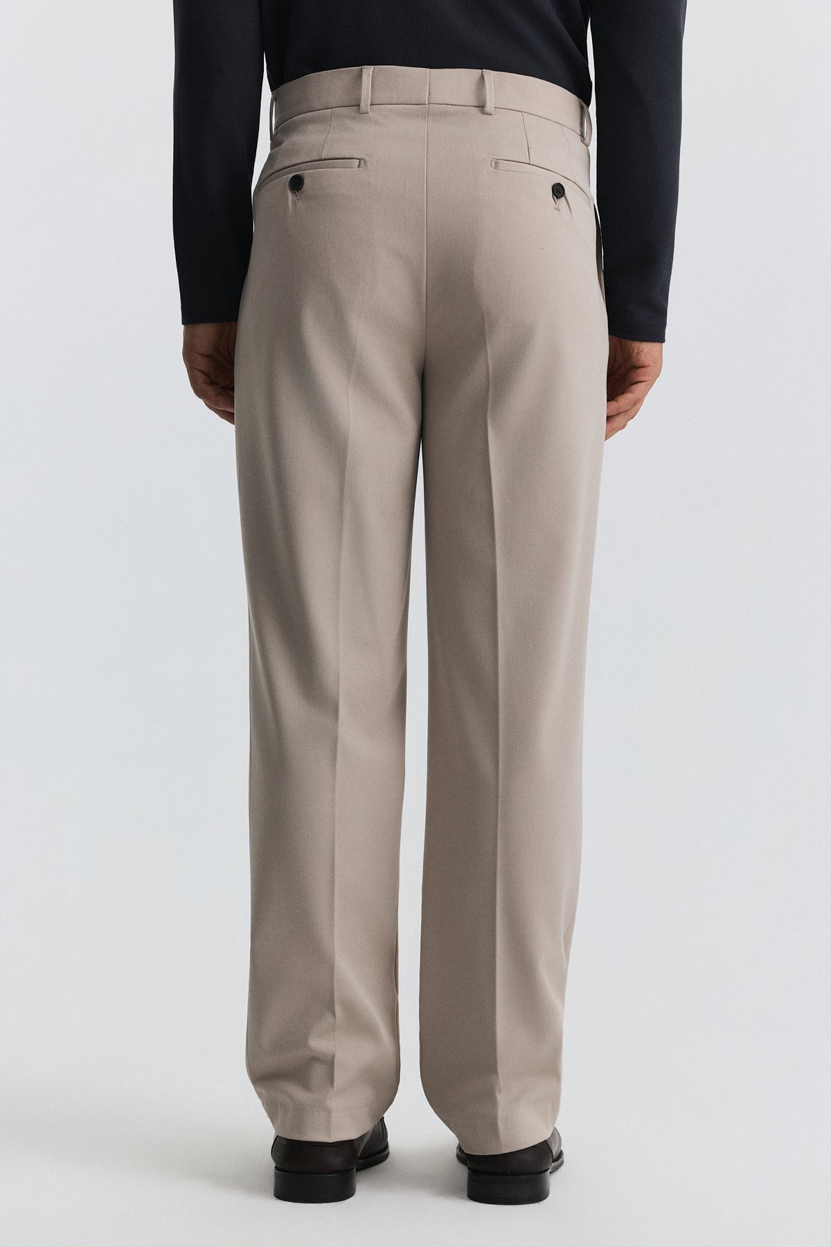 Regular-Fit Pleated Pants