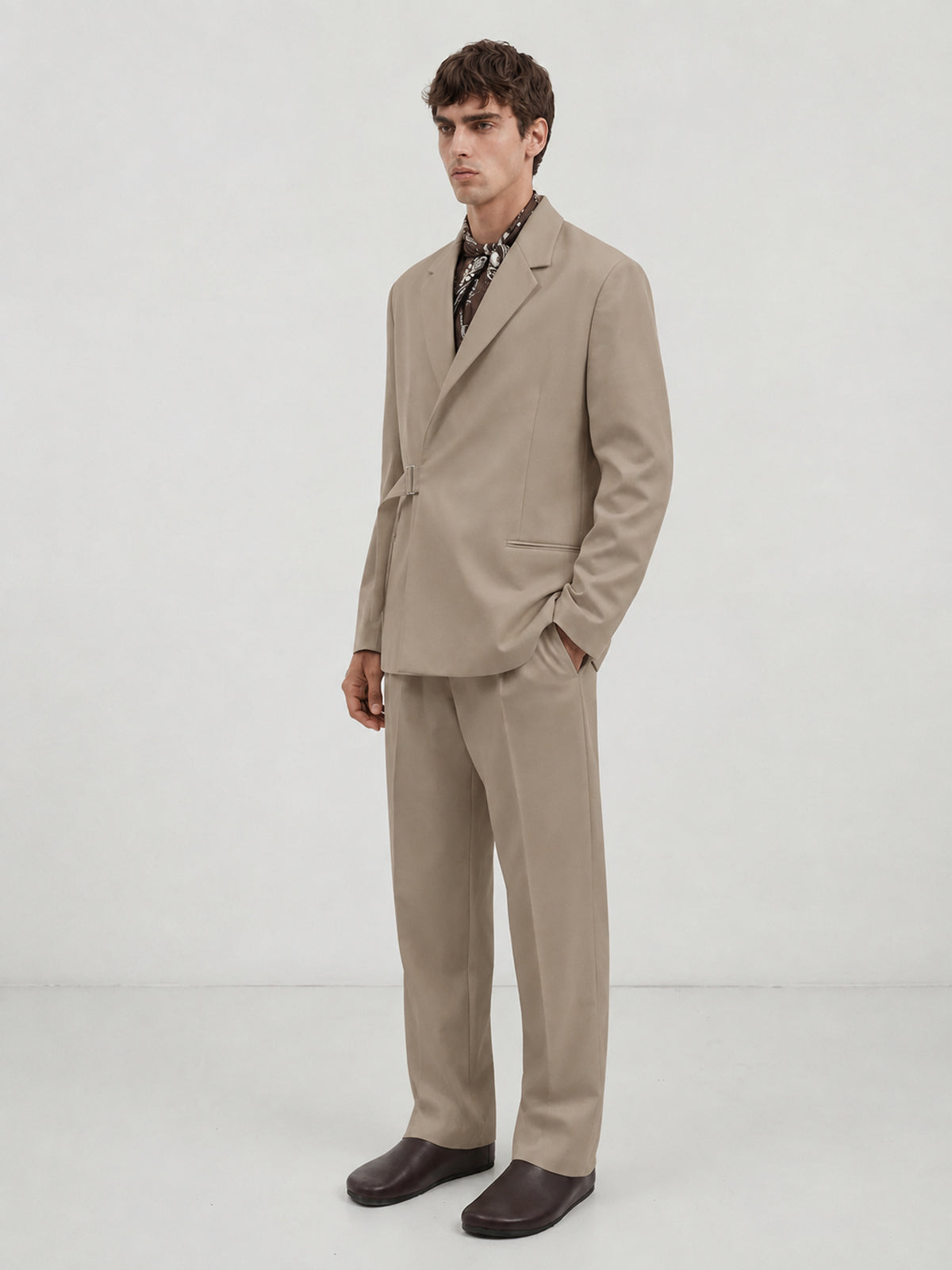 Relax Fit Belted Blazer Jacket