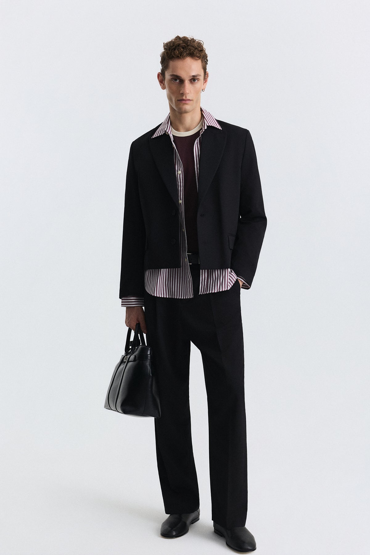 Crop-Fit Blazer Jacket