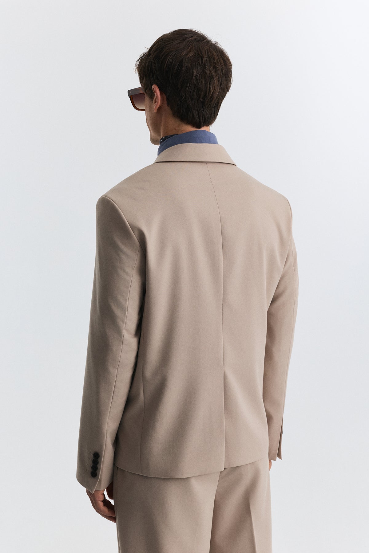 Blazer Jacket with a Snap Closure