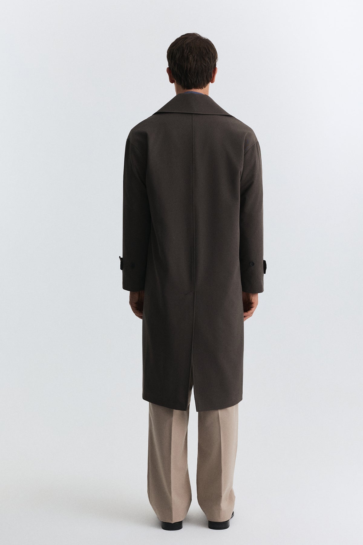 Long Relaxed-Fit Trench Coat