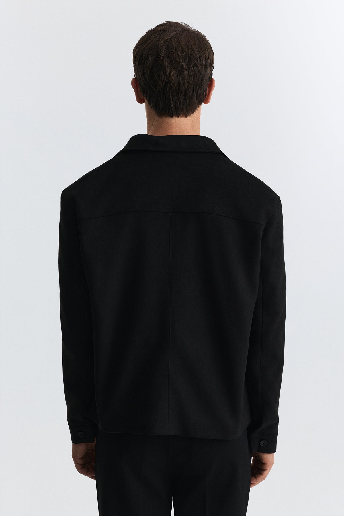 Relaxed Faux Suede Jacket