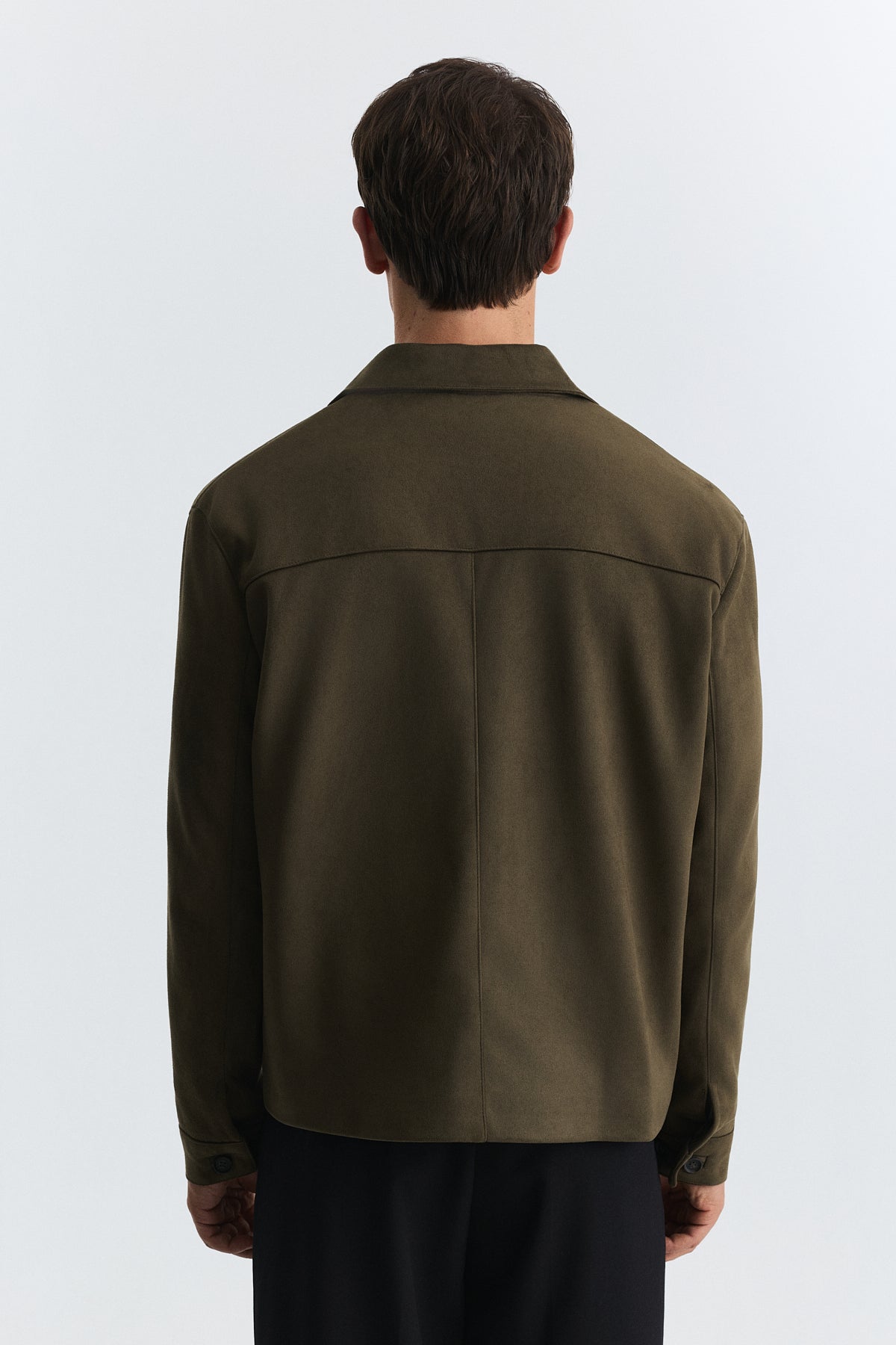 Relaxed Faux Suede Jacket