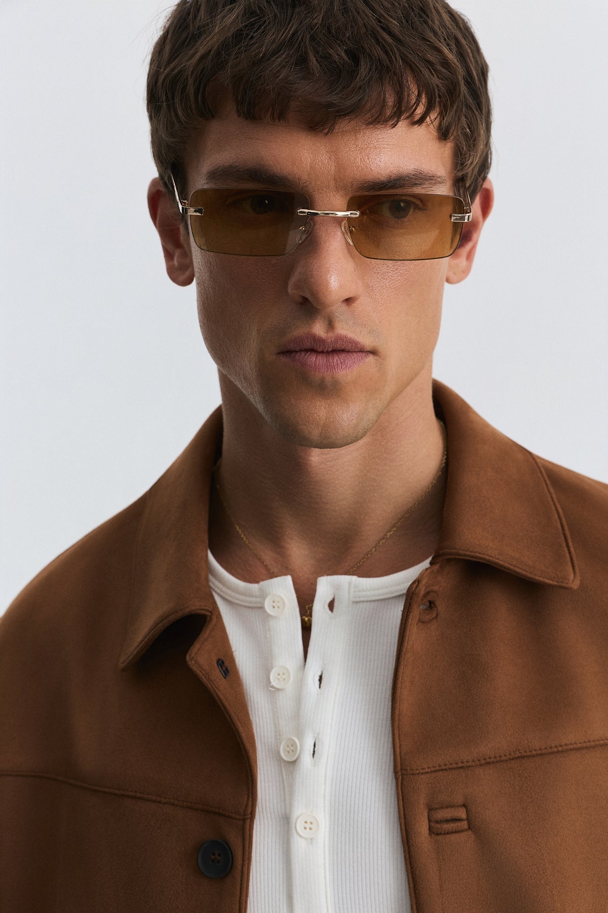 Relaxed Faux Suede Jacket